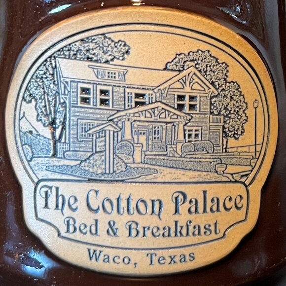DENEEN POTTERY Handcrafted Mug THE COTTON PALACE BED & BREAKFAST Waco, Texas - Picture 3 of 13